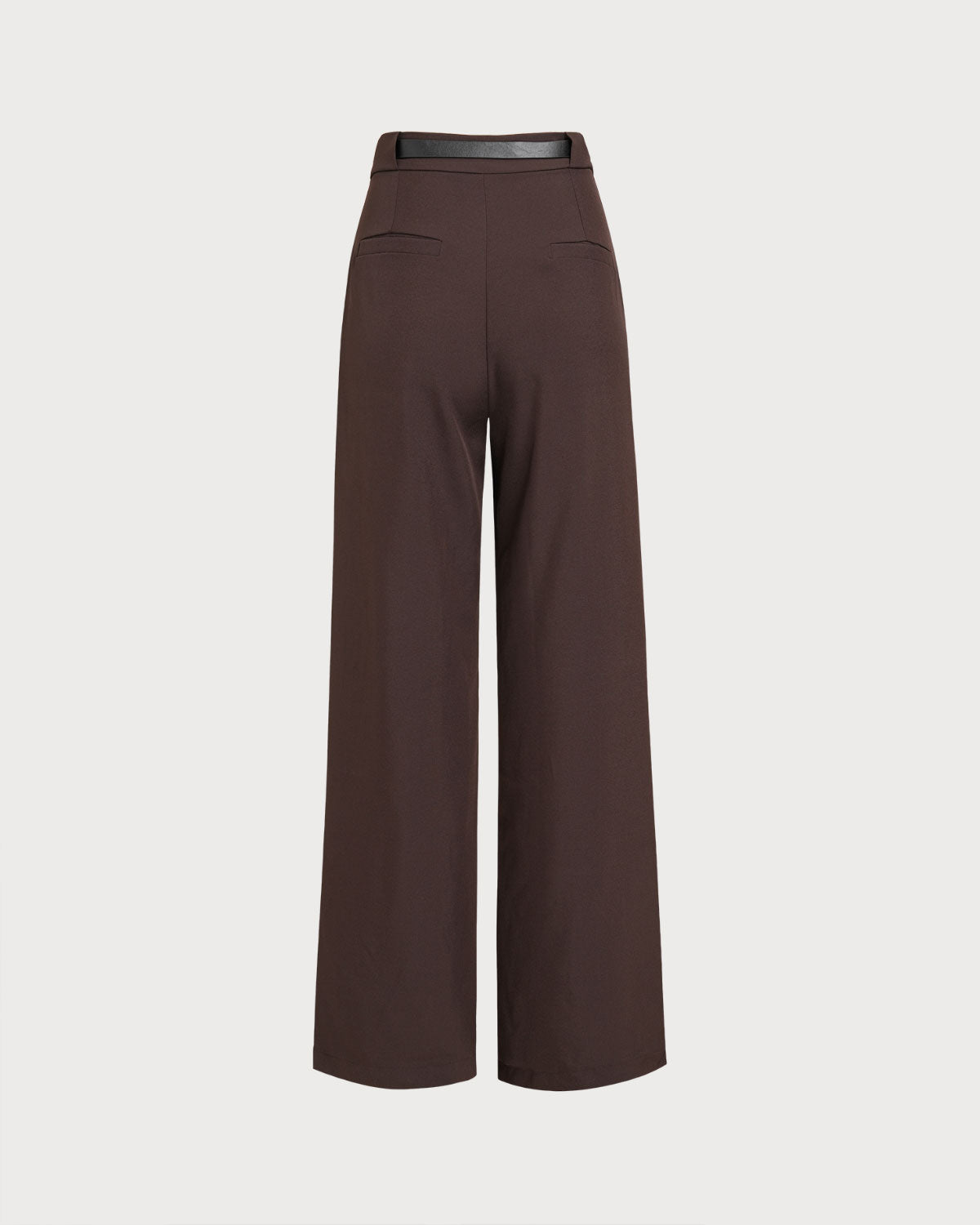 Coffee Natural Waisted Pocket Casual Pants