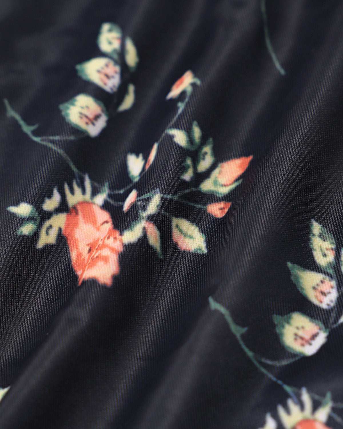 Black Floral Underwire Bikini Set